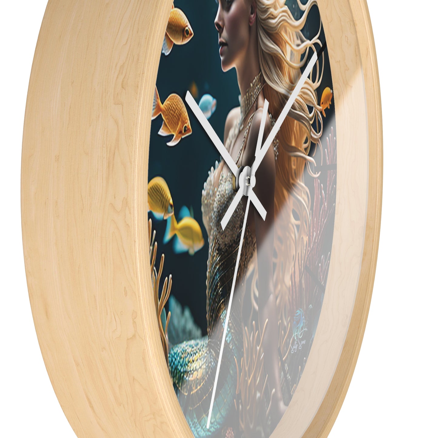 Salty Sirens Wall Clock