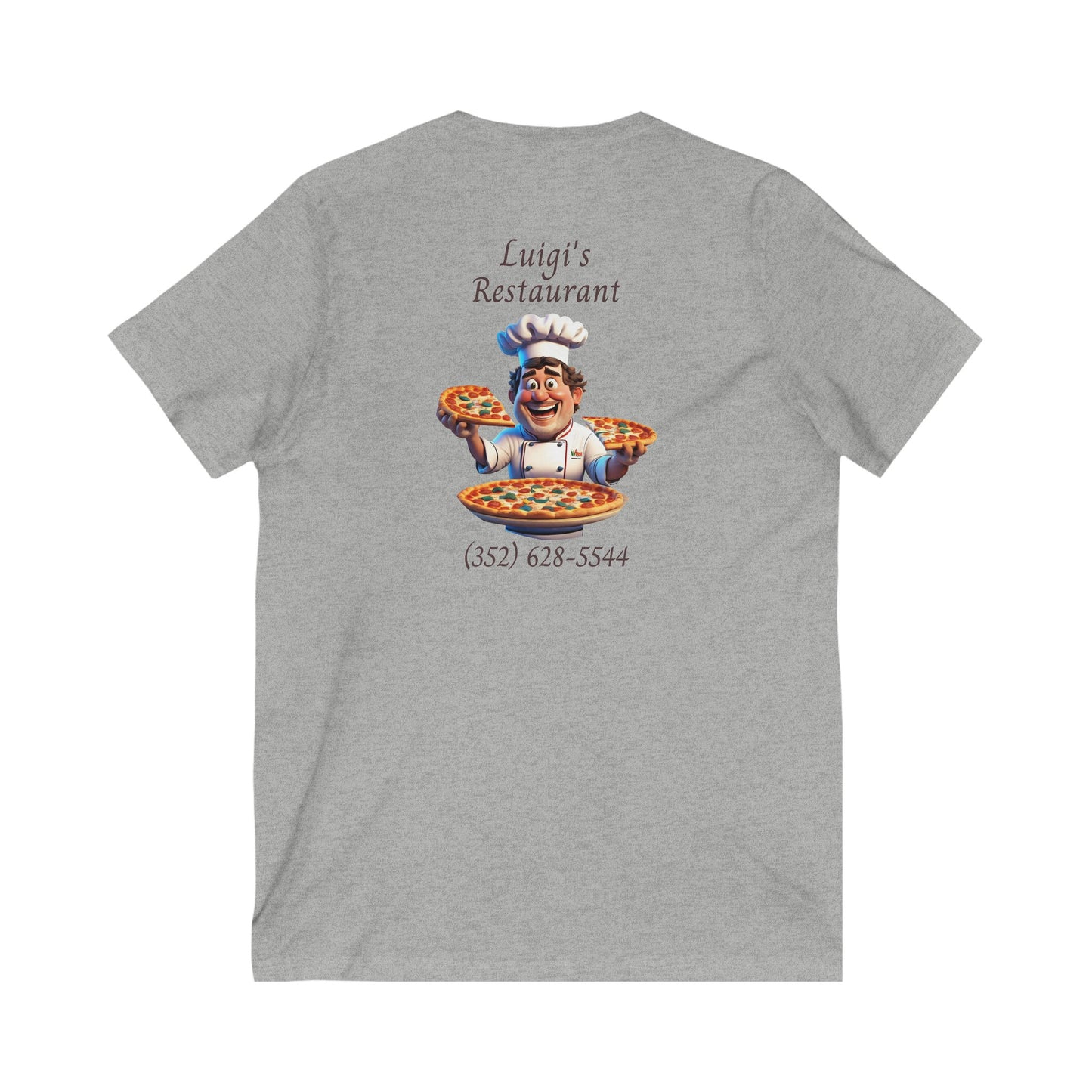 Luigi's Uniform Jersey Short Sleeve V-Neck Tee