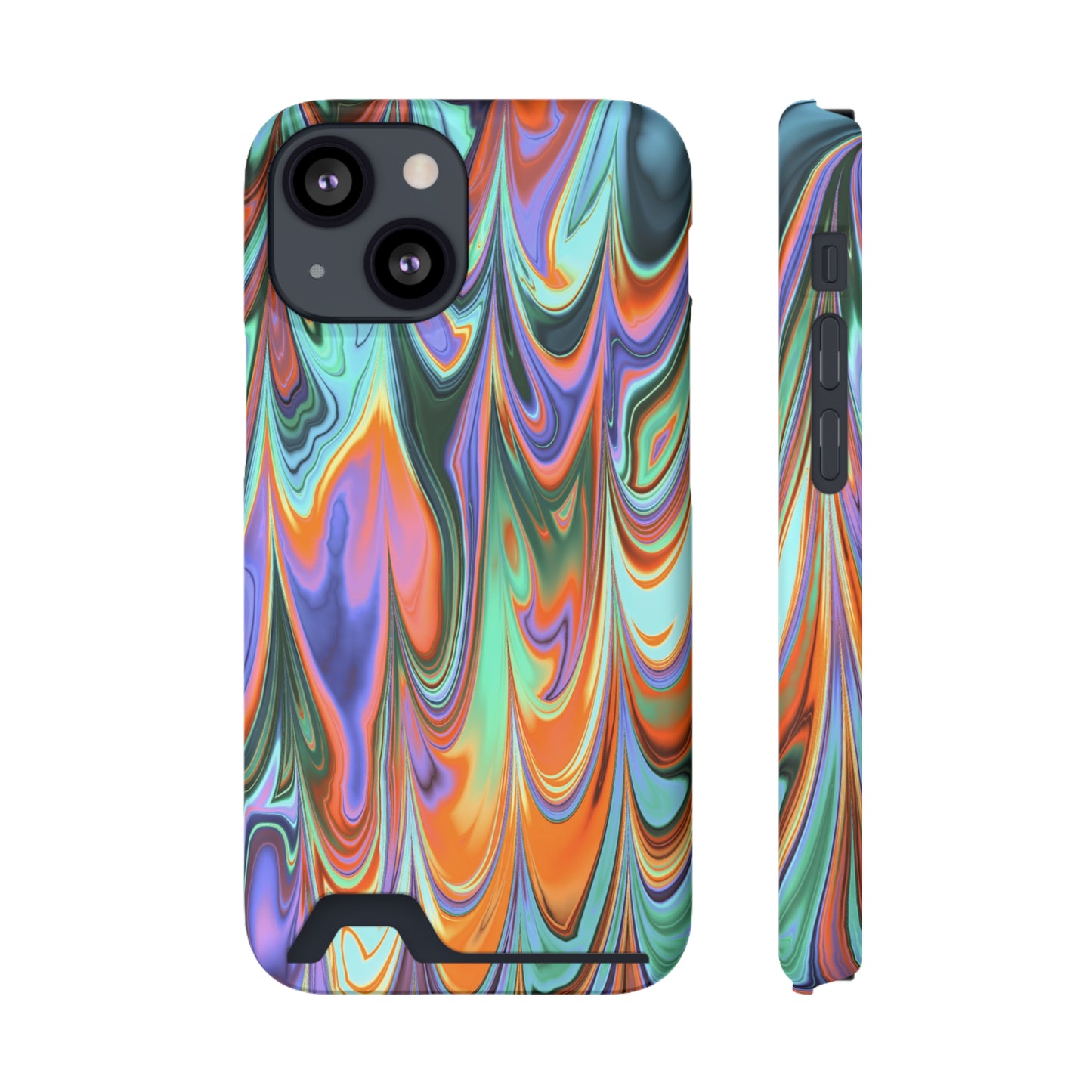 Psychedelic Phone Case With Card Holder