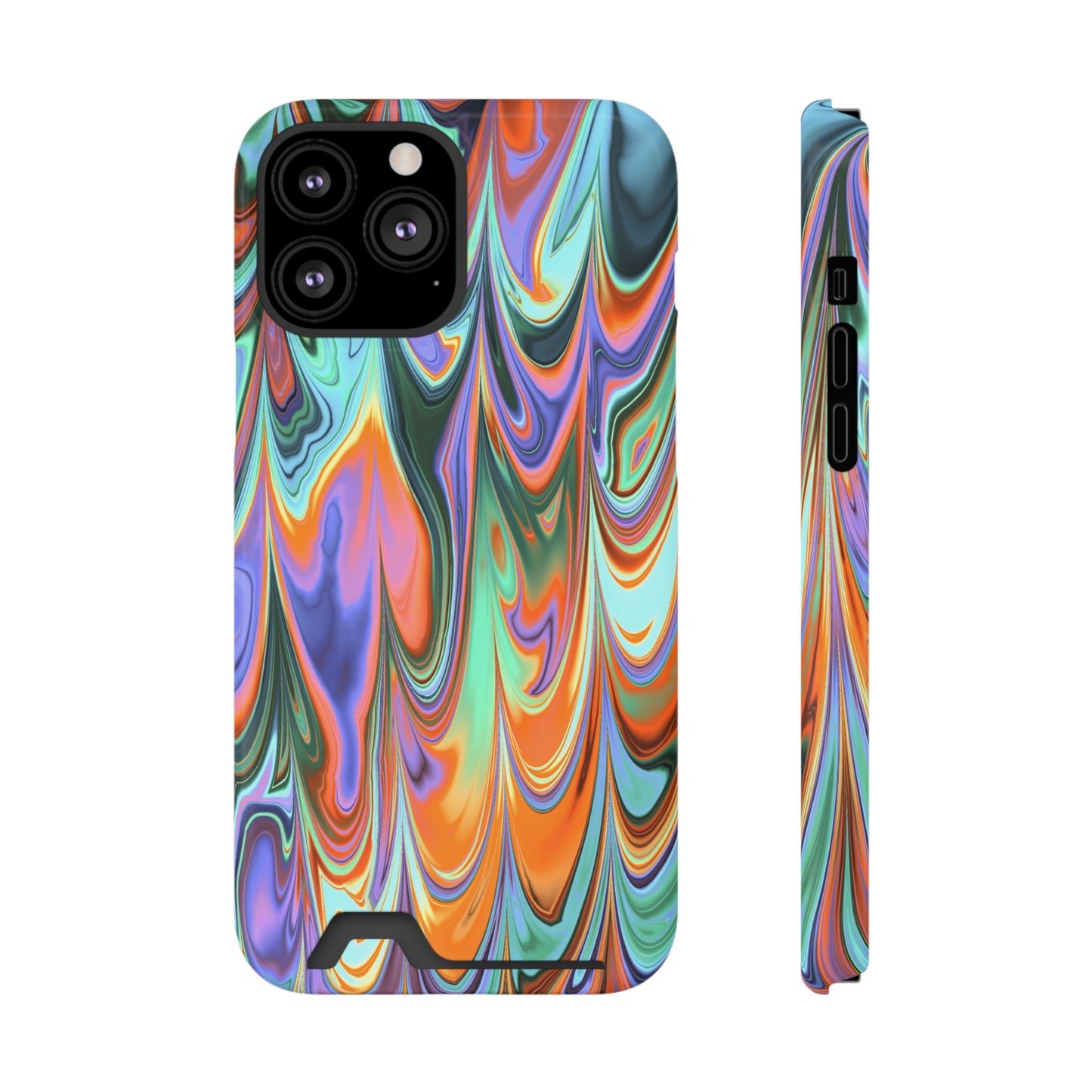 Psychedelic Phone Case With Card Holder