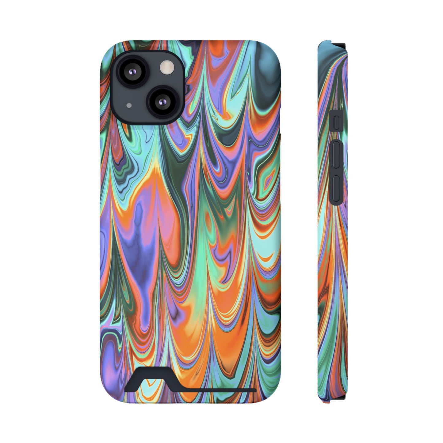 Psychedelic Phone Case With Card Holder