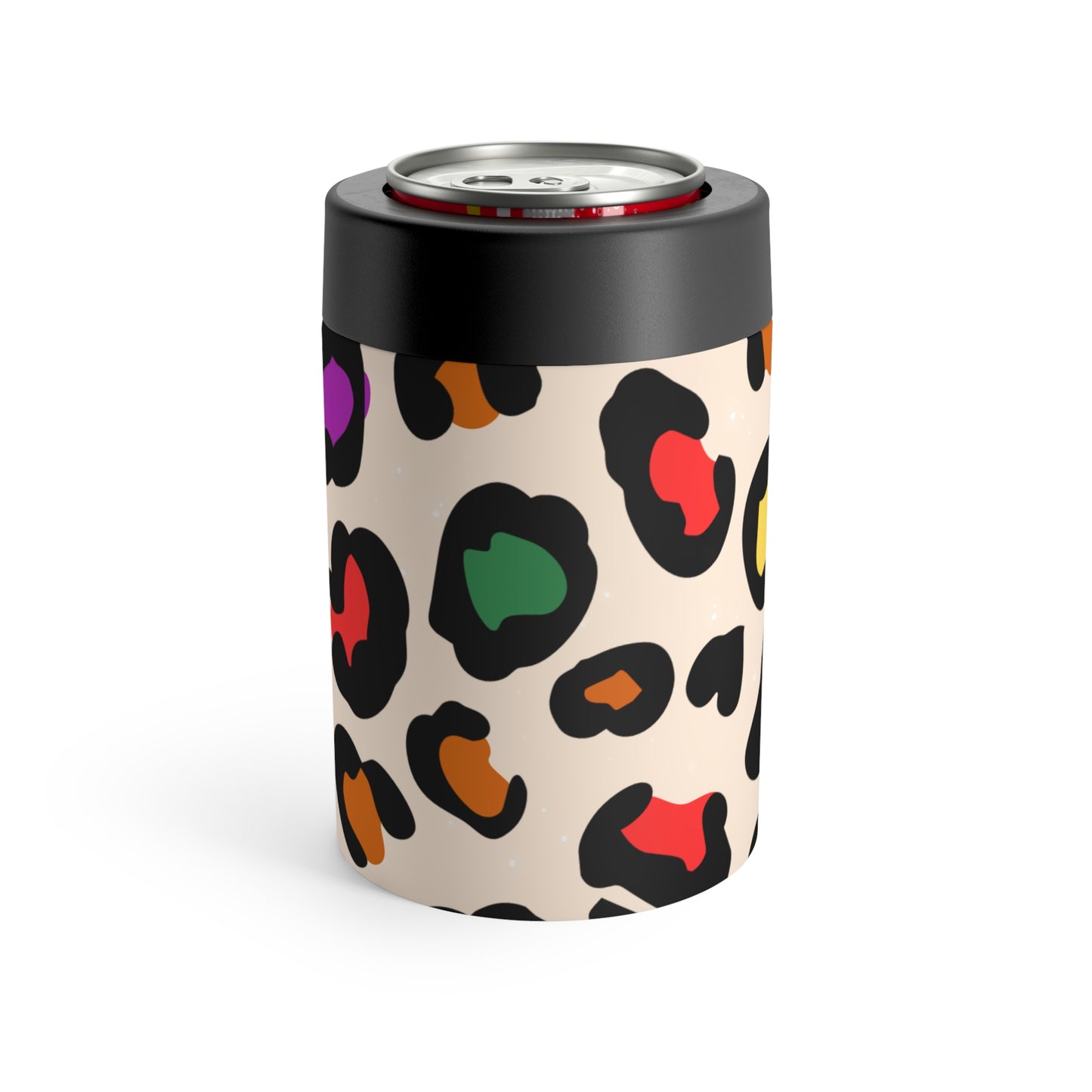 Colorful Leopard Can Holder