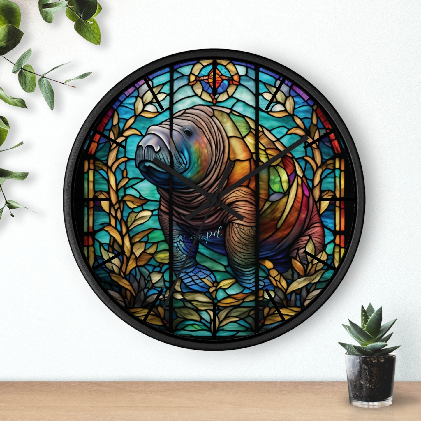 Manatee Wall Clock