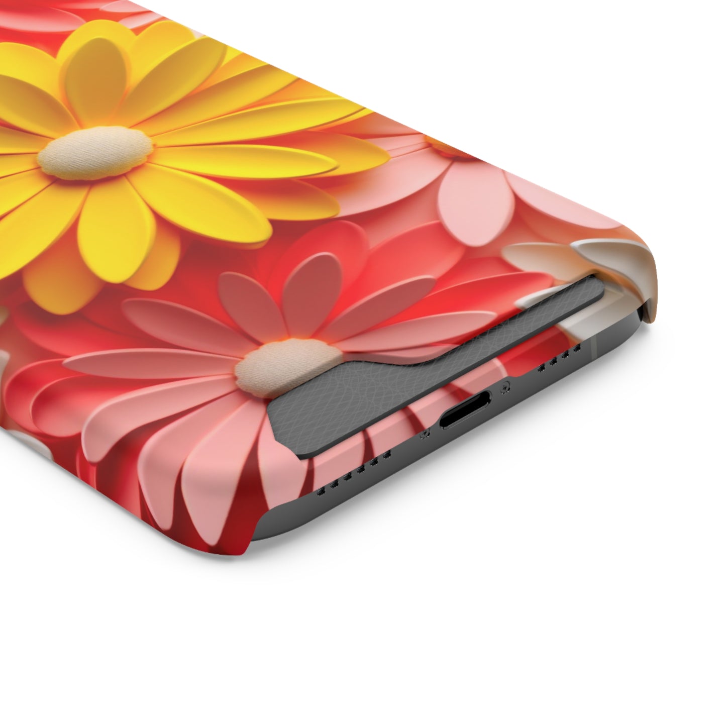 Daisy Phone Case With Card Holder