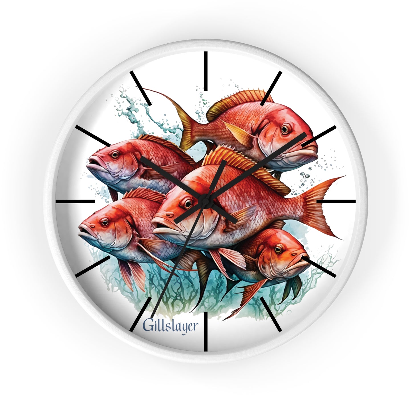 Red Snapper Wall Clock