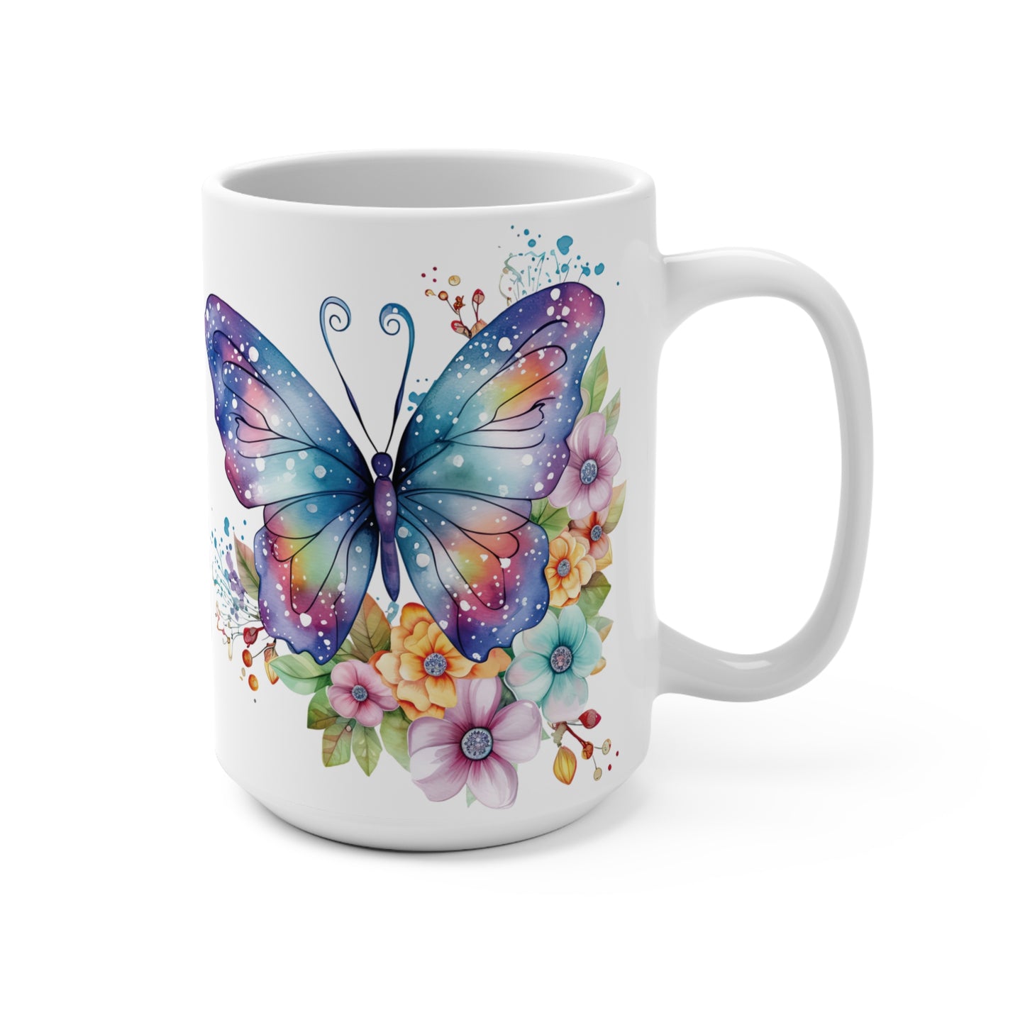 Barb's Butterfly Ceramic Mug 15oz