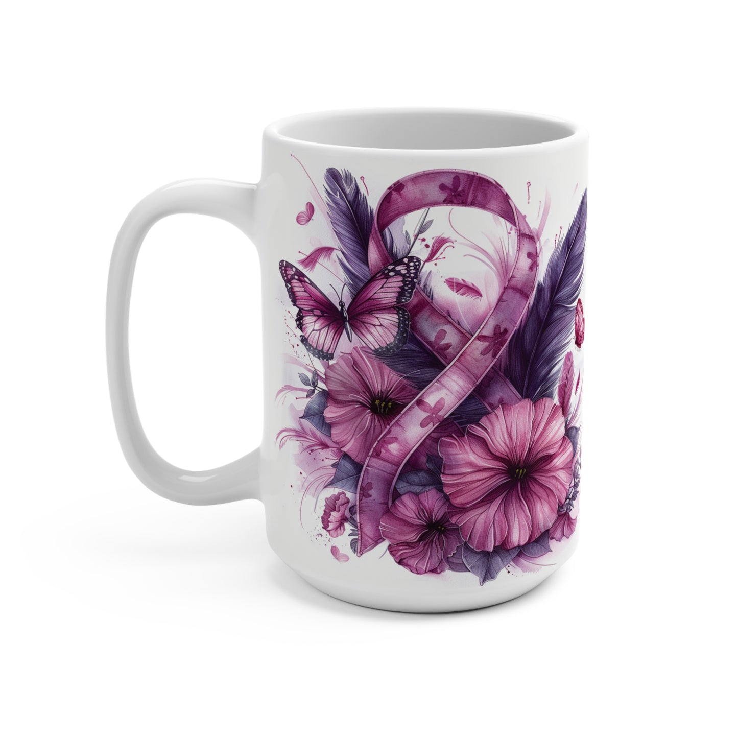 Beautiful Ribbon Ceramic Mug 15oz