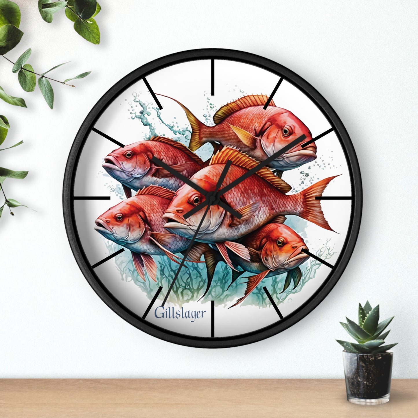 Red Snapper Wall Clock