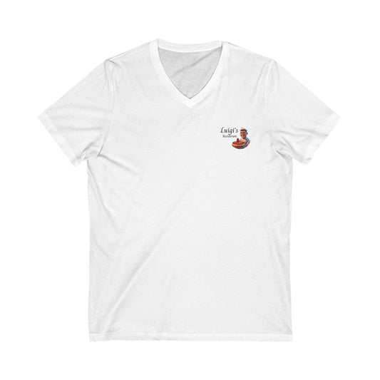 Luigi's Uniform Jersey Short Sleeve V-Neck Tee