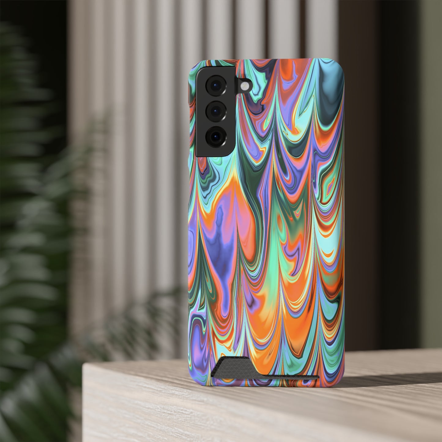 Psychedelic Phone Case With Card Holder