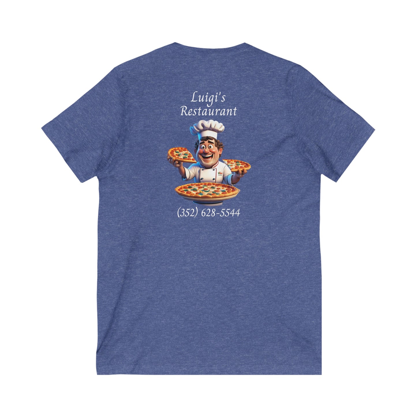 Luigi's Uniform Jersey Short Sleeve V-Neck Tee