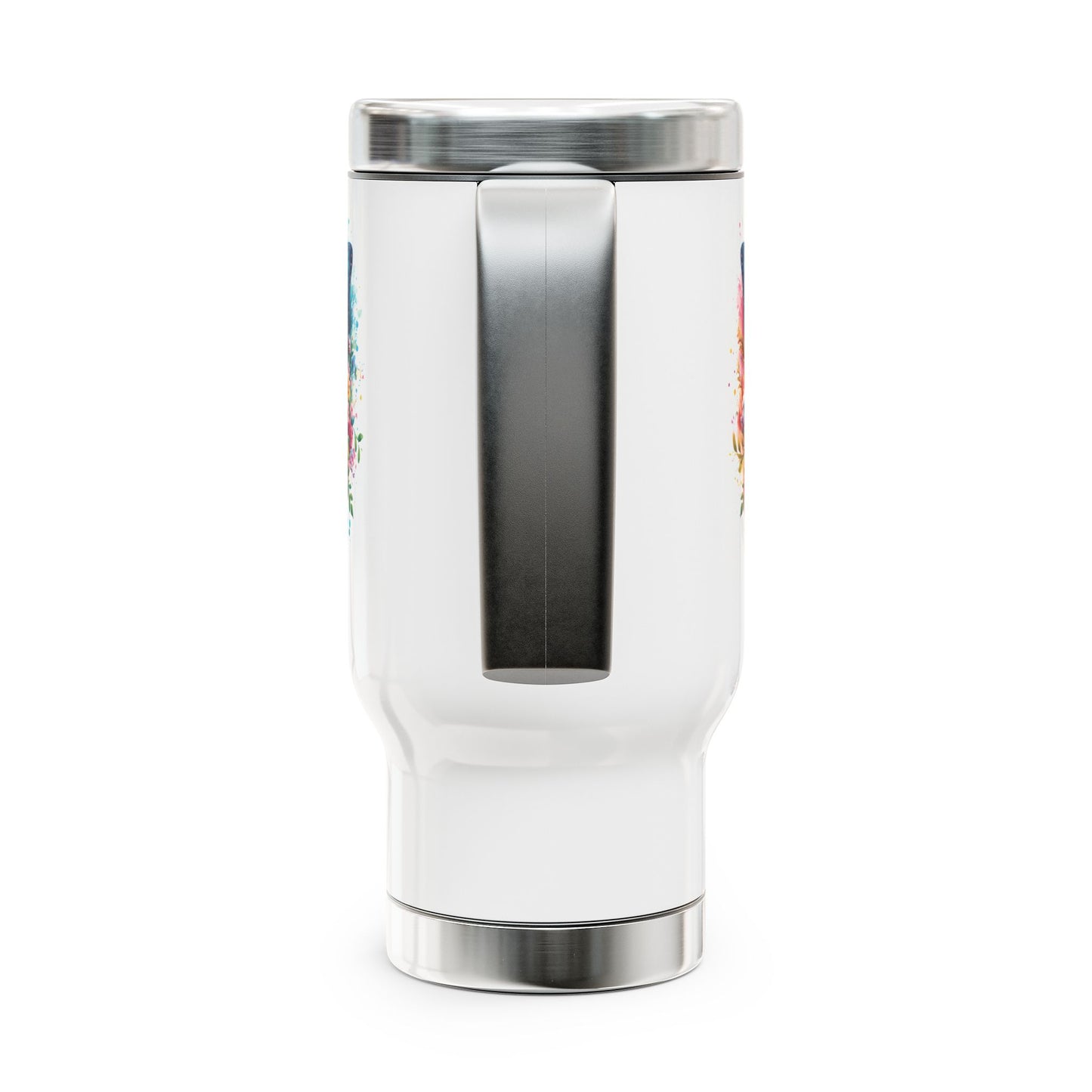 Stainless Steel Butterfly Mug with Handle, 14oz