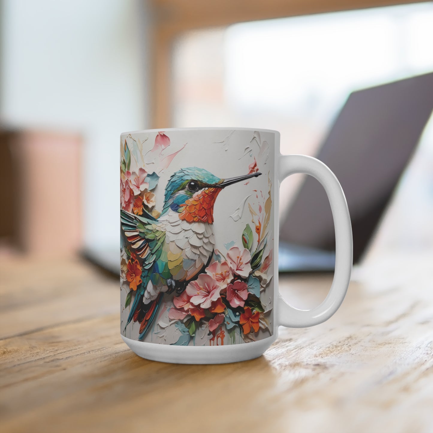 Hummingbird Ceramic Mug 15oz