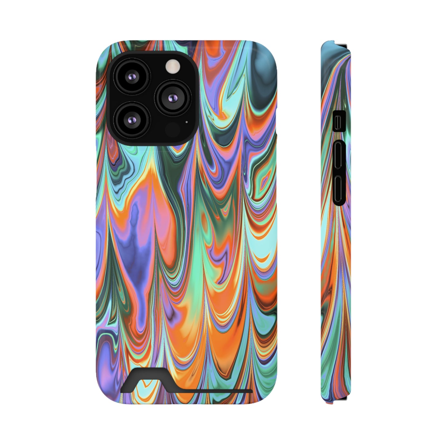 Psychedelic Phone Case With Card Holder