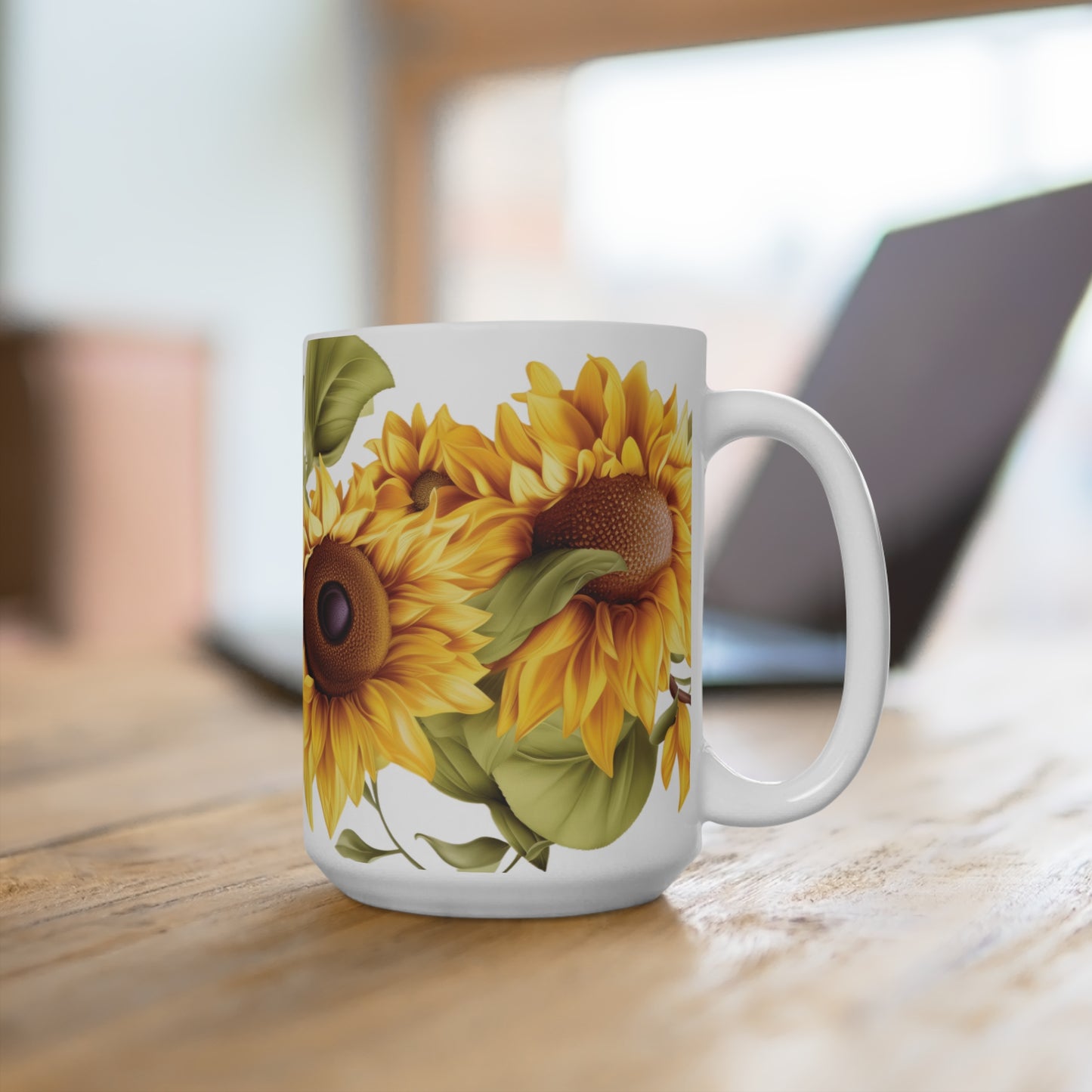 Sunflower Ceramic Mug 15oz