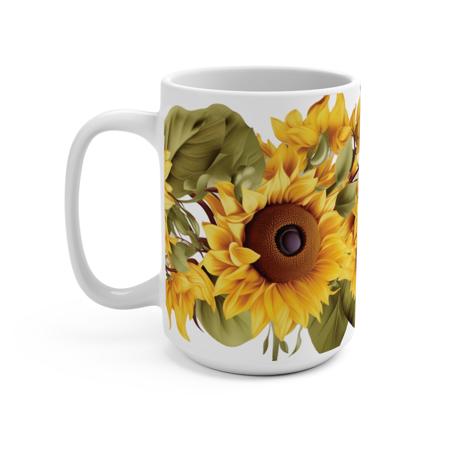 Sunflower Ceramic Mug 15oz