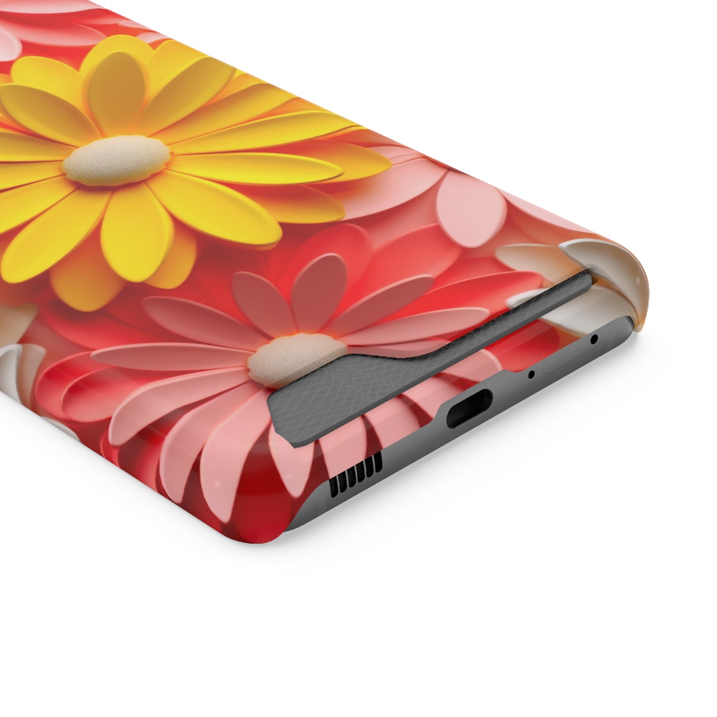 Daisy Phone Case With Card Holder