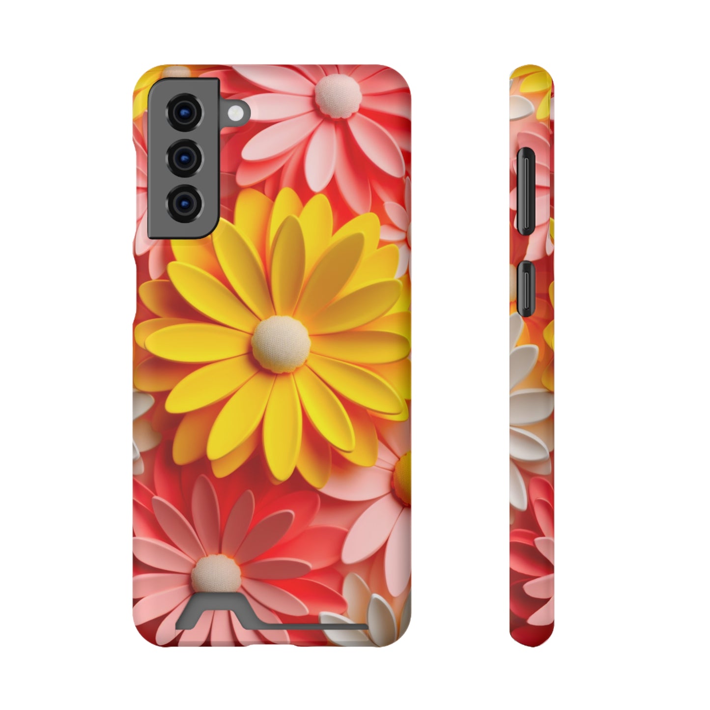 Daisy Phone Case With Card Holder