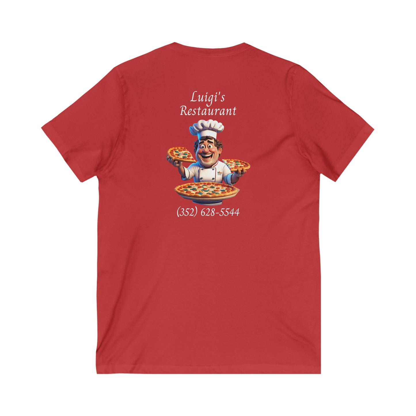 Luigi's Uniform Jersey Short Sleeve V-Neck Tee