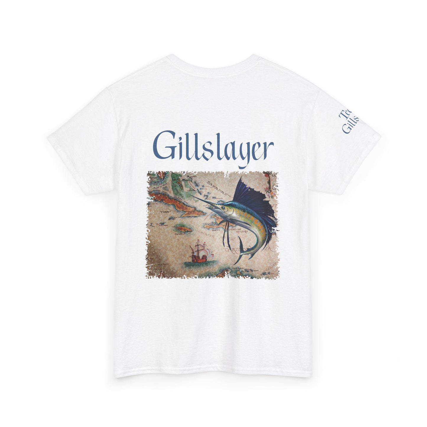 Gillslayer Heavy Cotton Tee Marlin Fishing