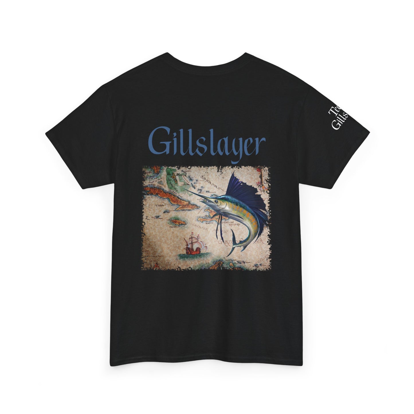 Gillslayer Heavy Cotton Tee Marlin Fishing