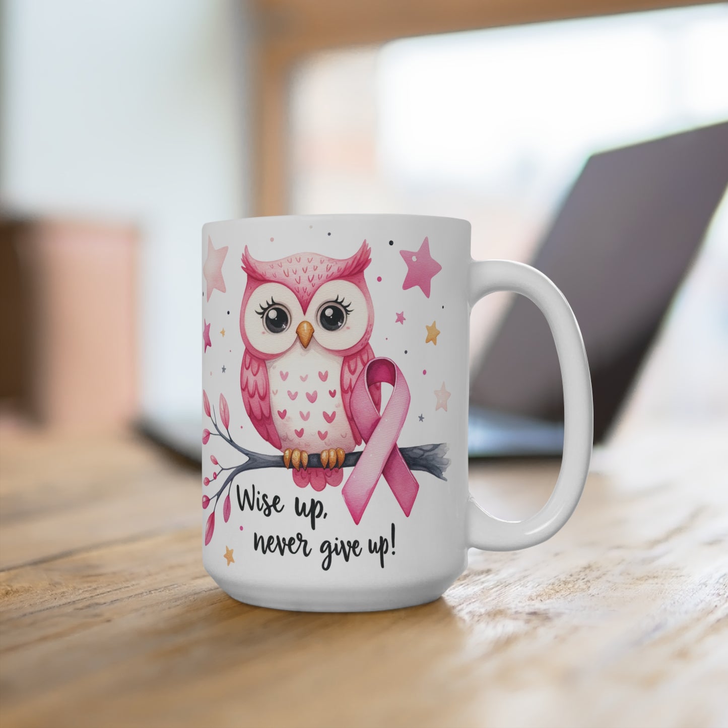 Never Give Up Ceramic Mug 15oz