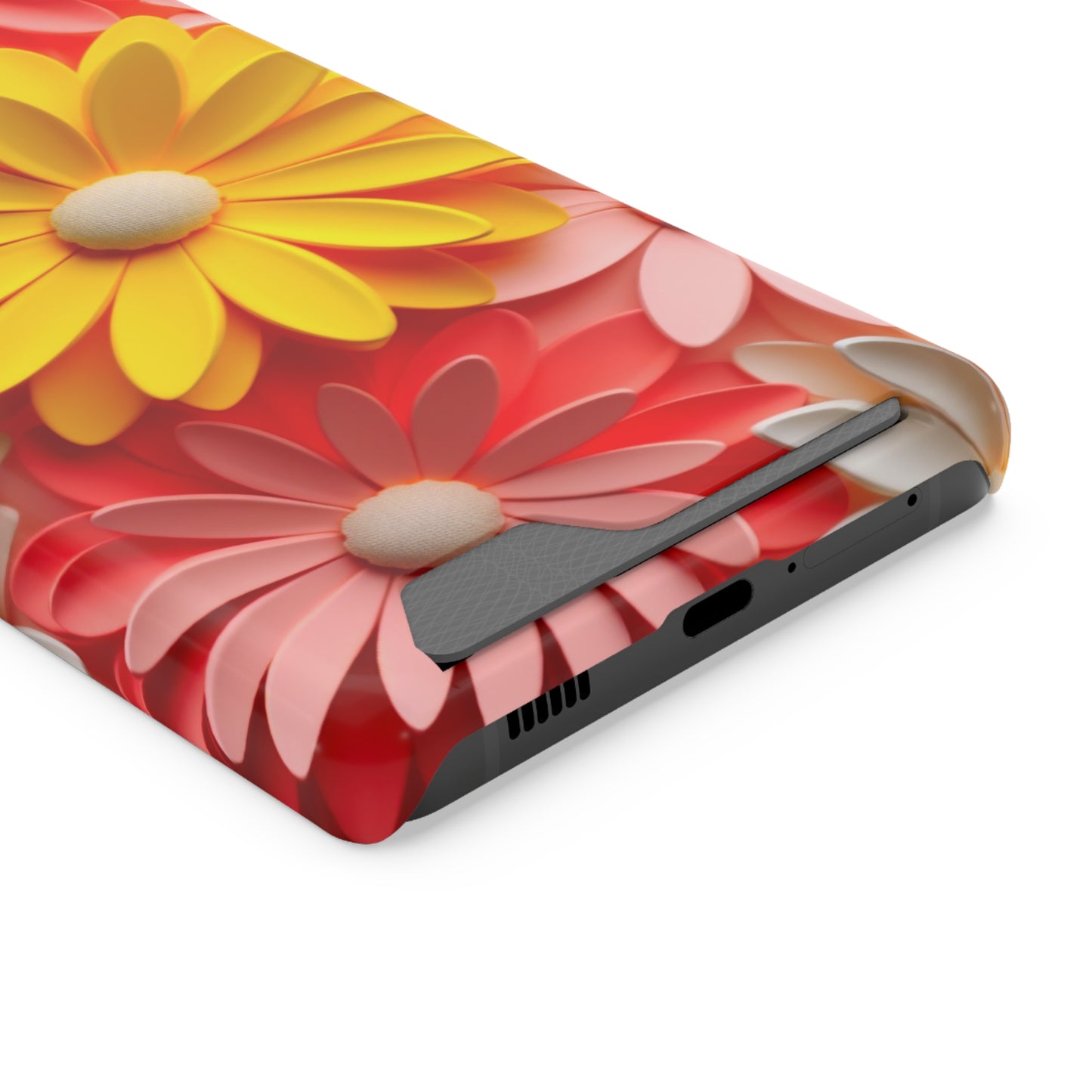 Daisy Phone Case With Card Holder