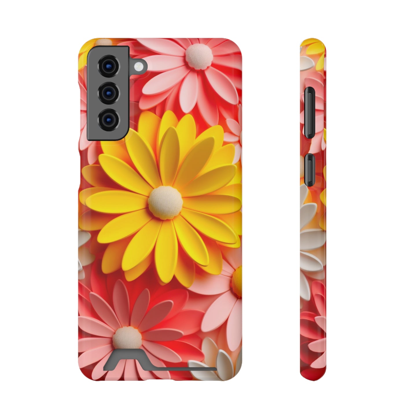 Daisy Phone Case With Card Holder