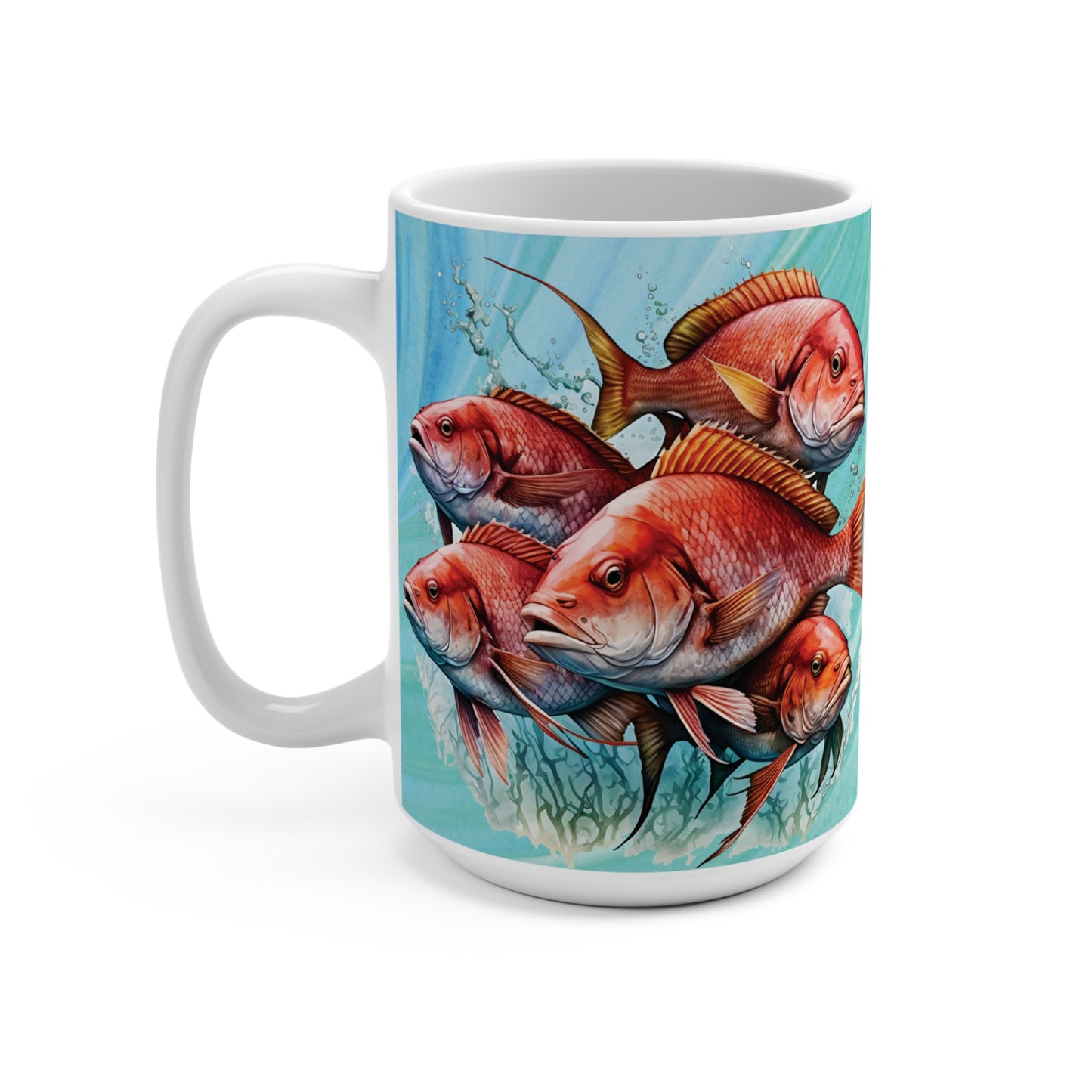 Red Snapper Ceramic Mug 15oz