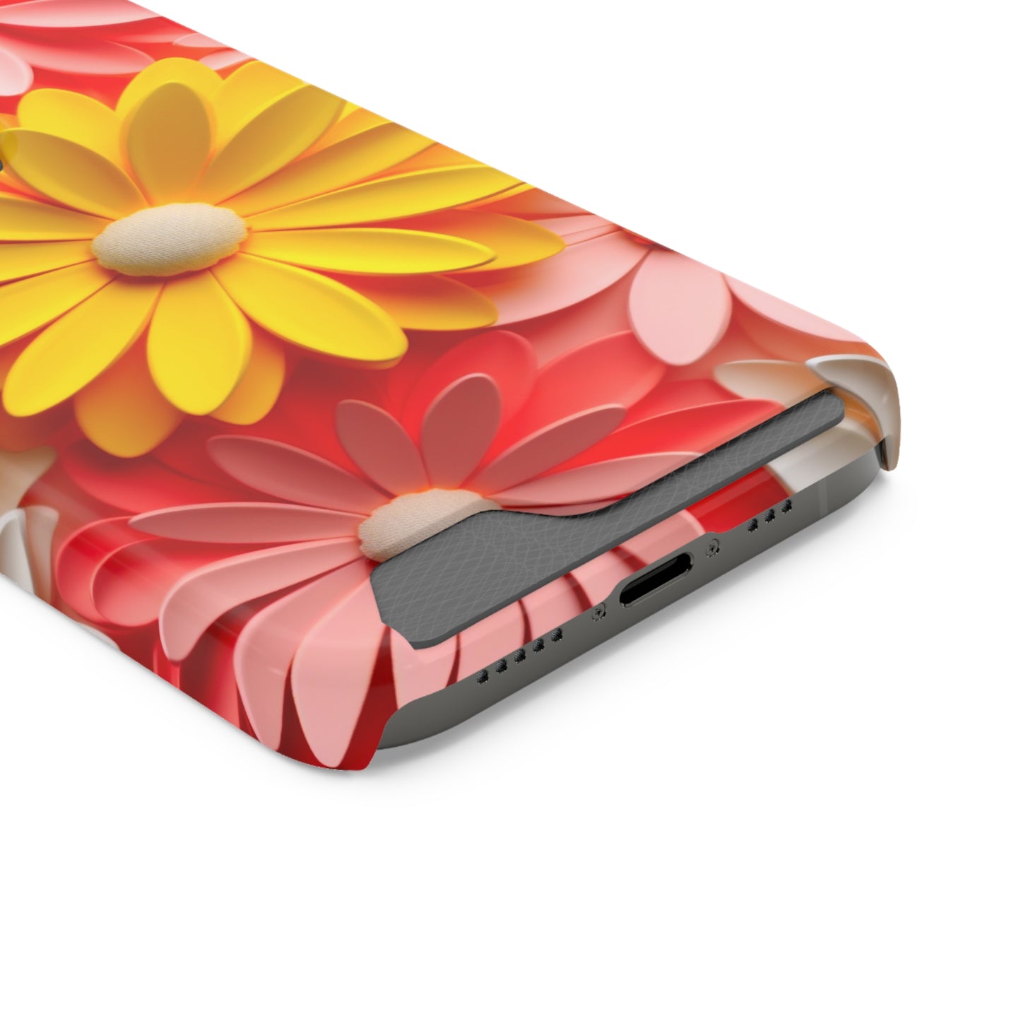 Daisy Phone Case With Card Holder