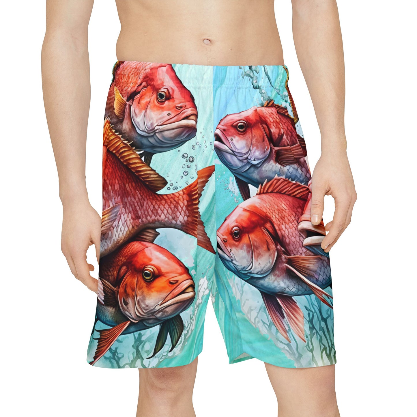 Red Snapper Men’s Sports Shorts