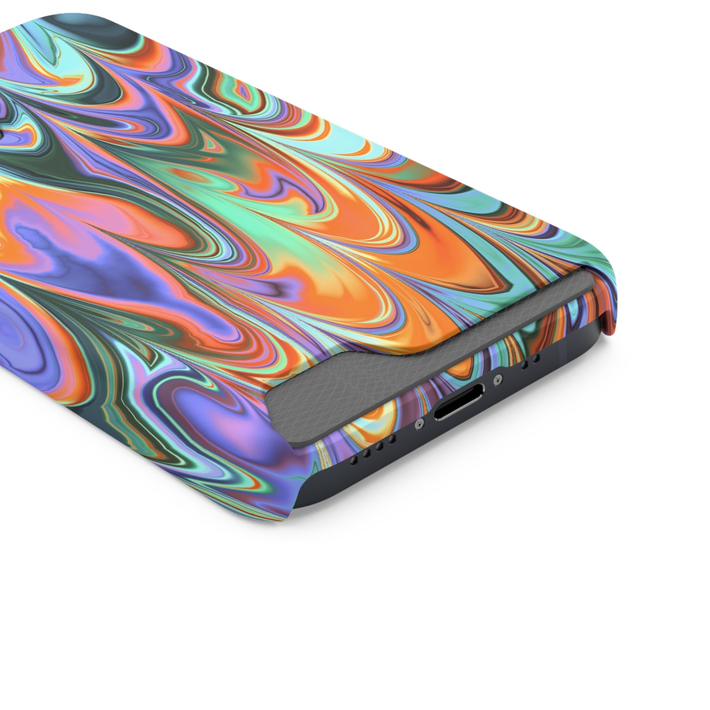 Psychedelic Phone Case With Card Holder