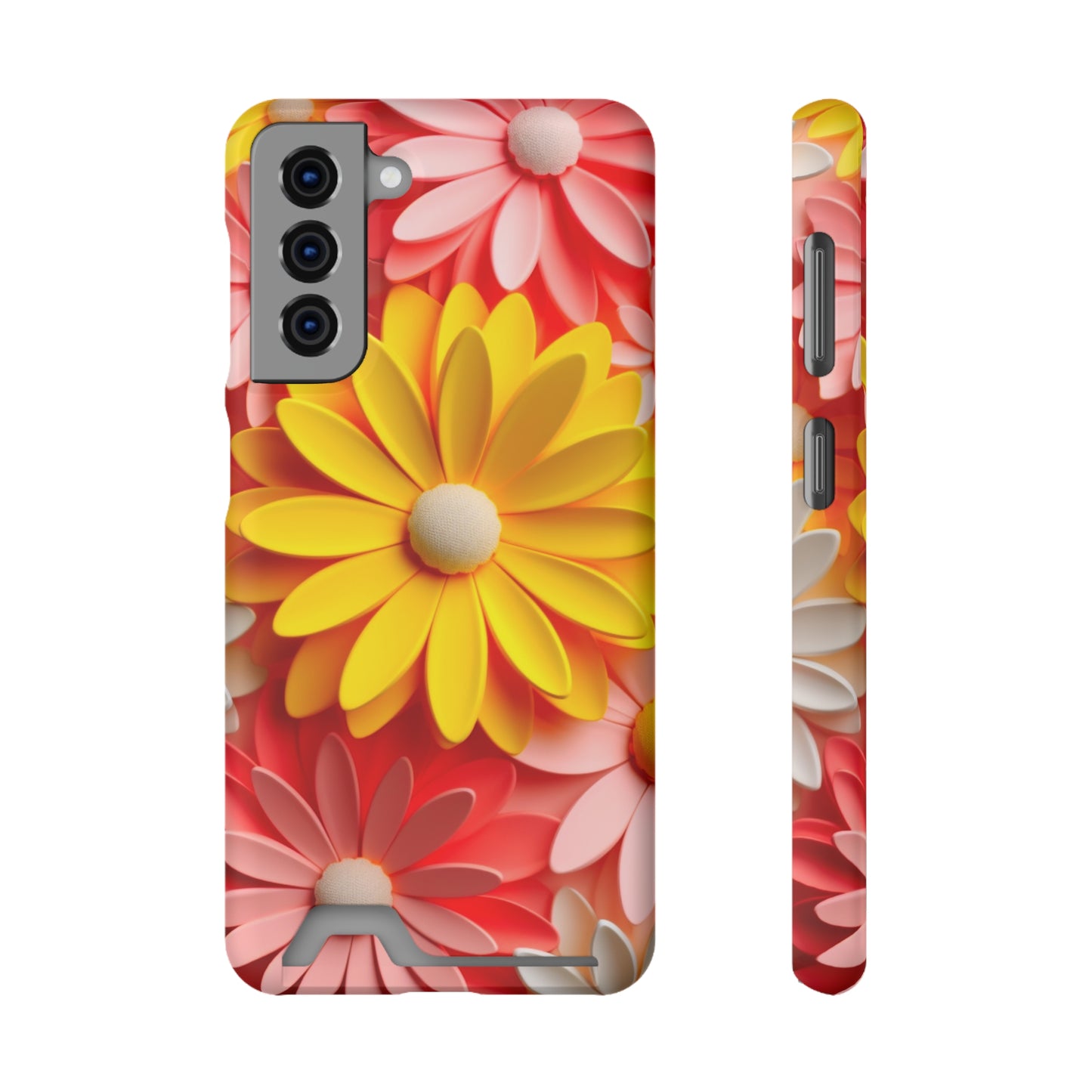 Daisy Phone Case With Card Holder