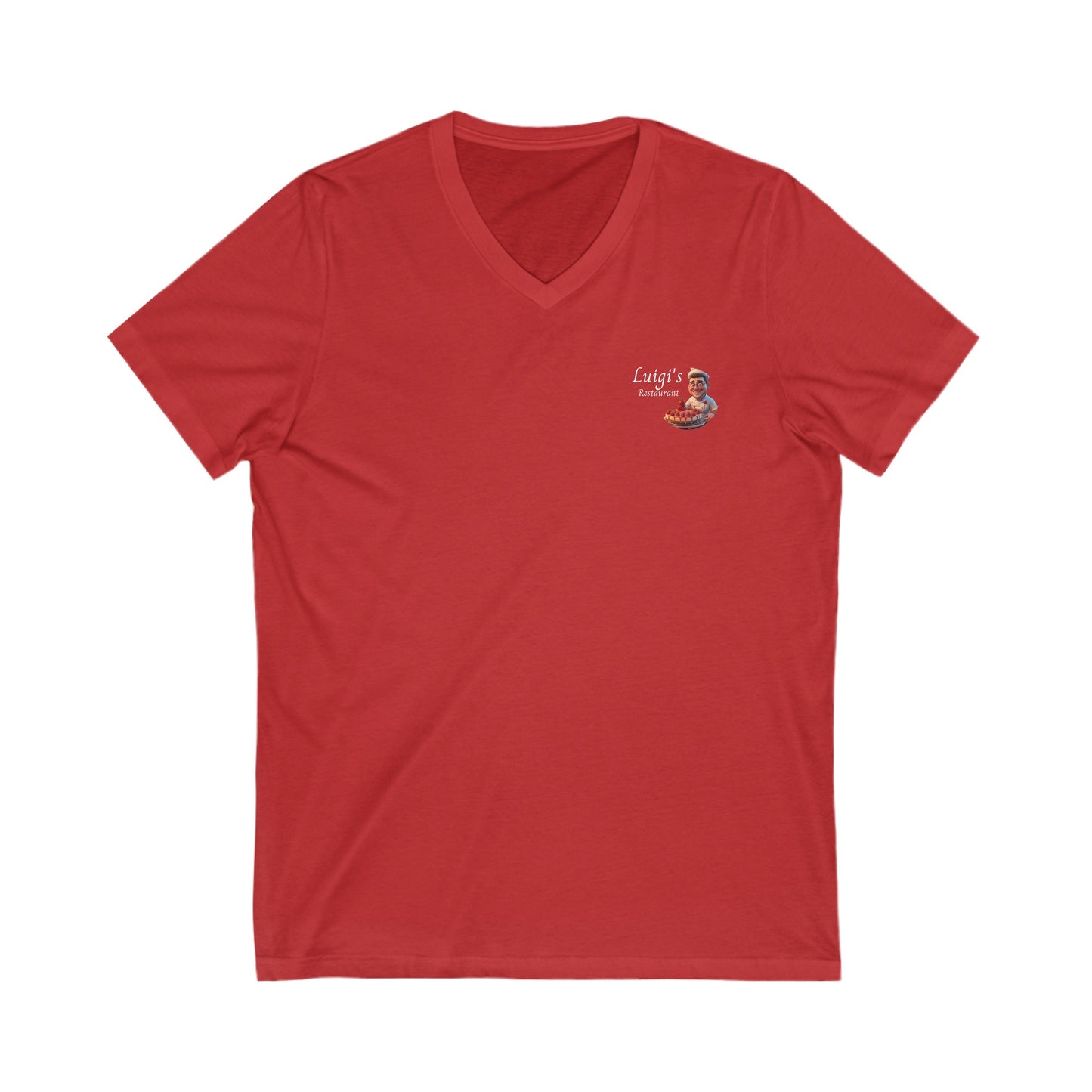 Luigi's Uniform Jersey Short Sleeve V-Neck Tee