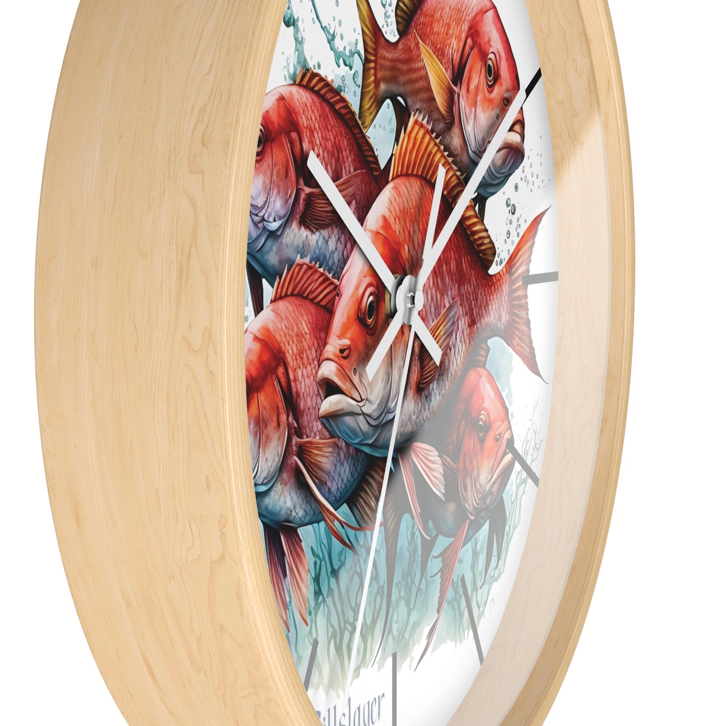 Red Snapper Wall Clock