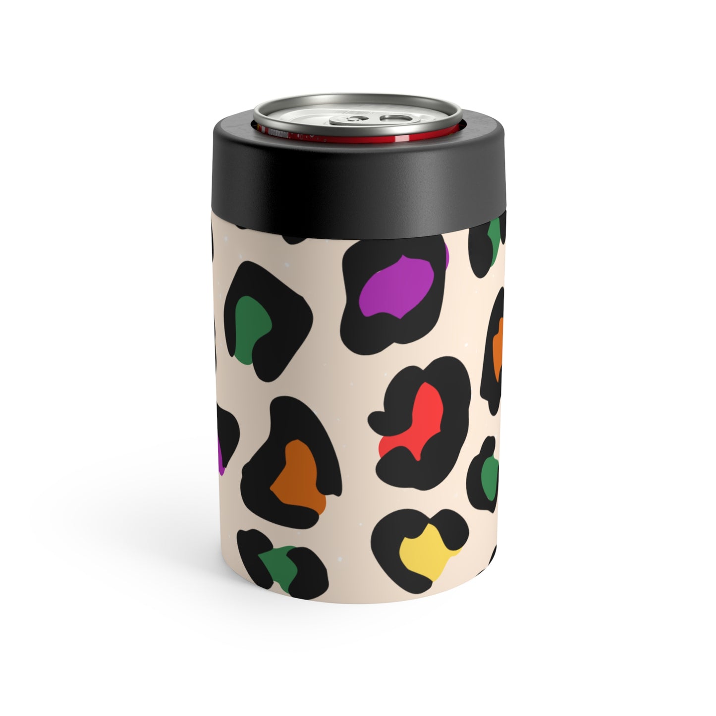 Colorful Leopard Can Holder