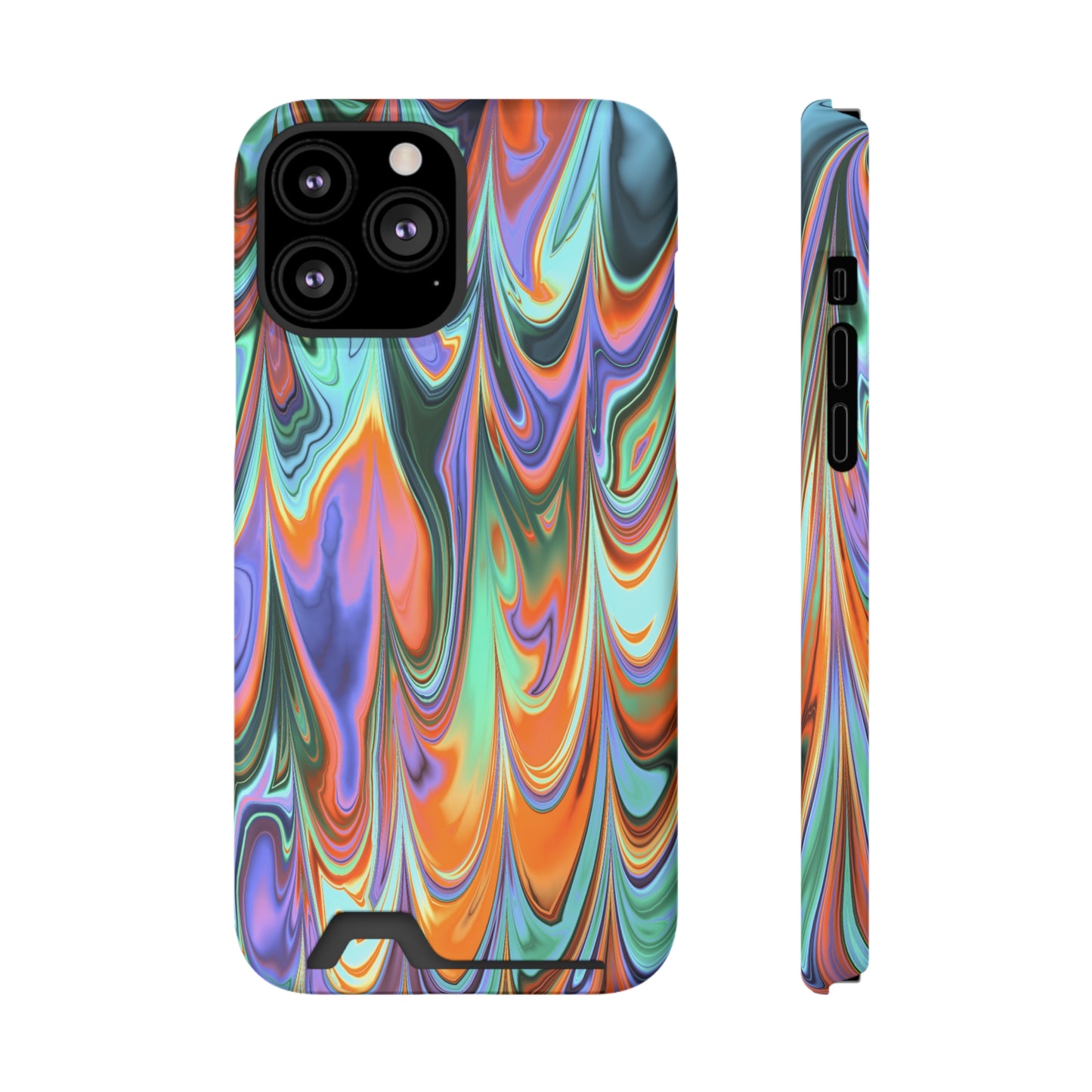 Psychedelic Phone Case With Card Holder