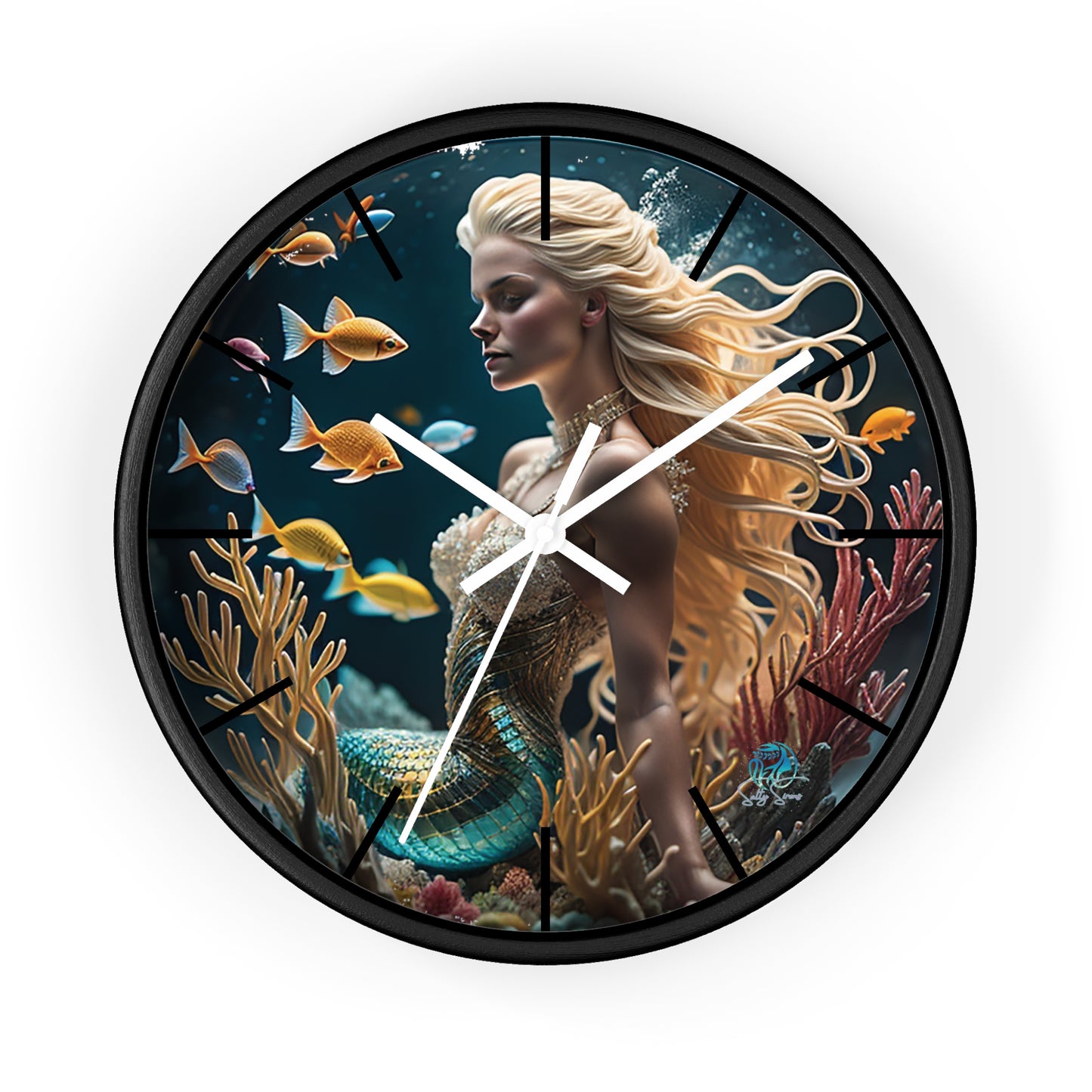 Salty Sirens Wall Clock