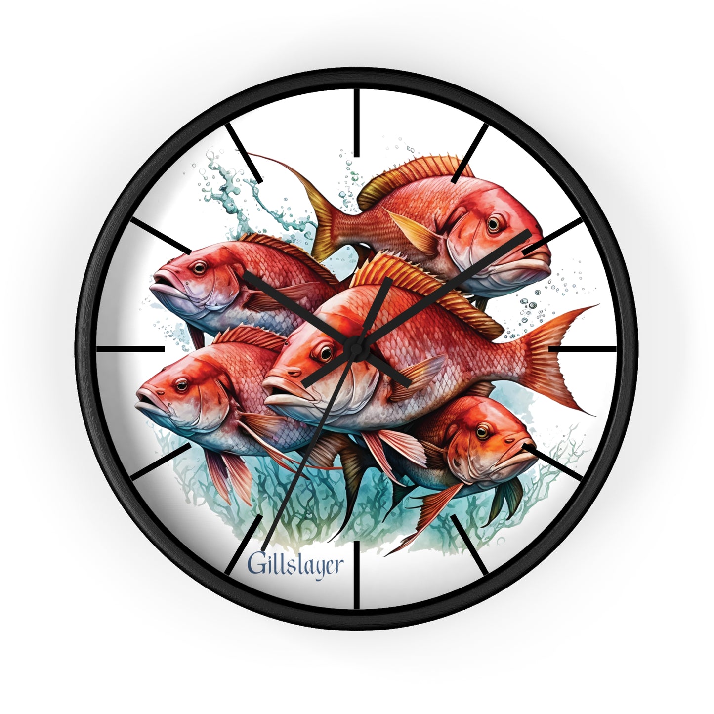 Red Snapper Wall Clock