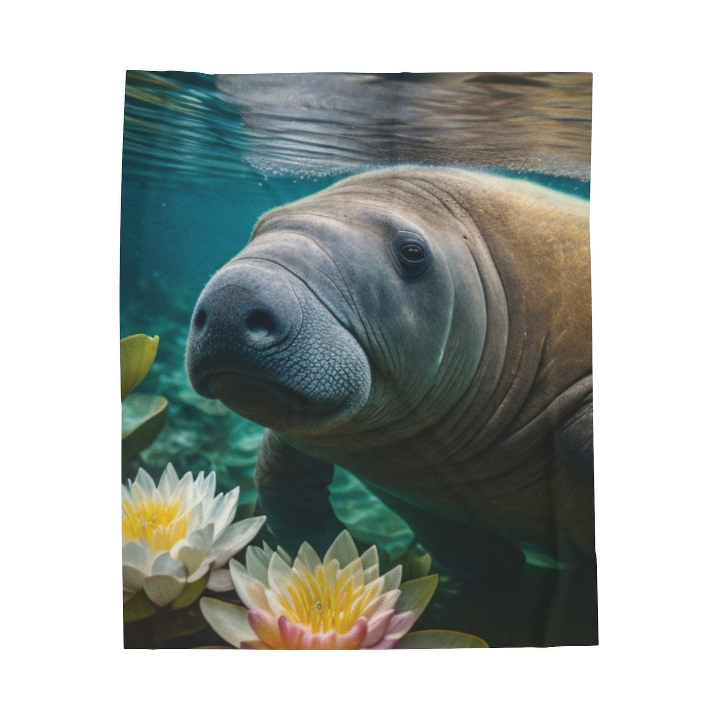 Manatee Velveteen Plush Blanket