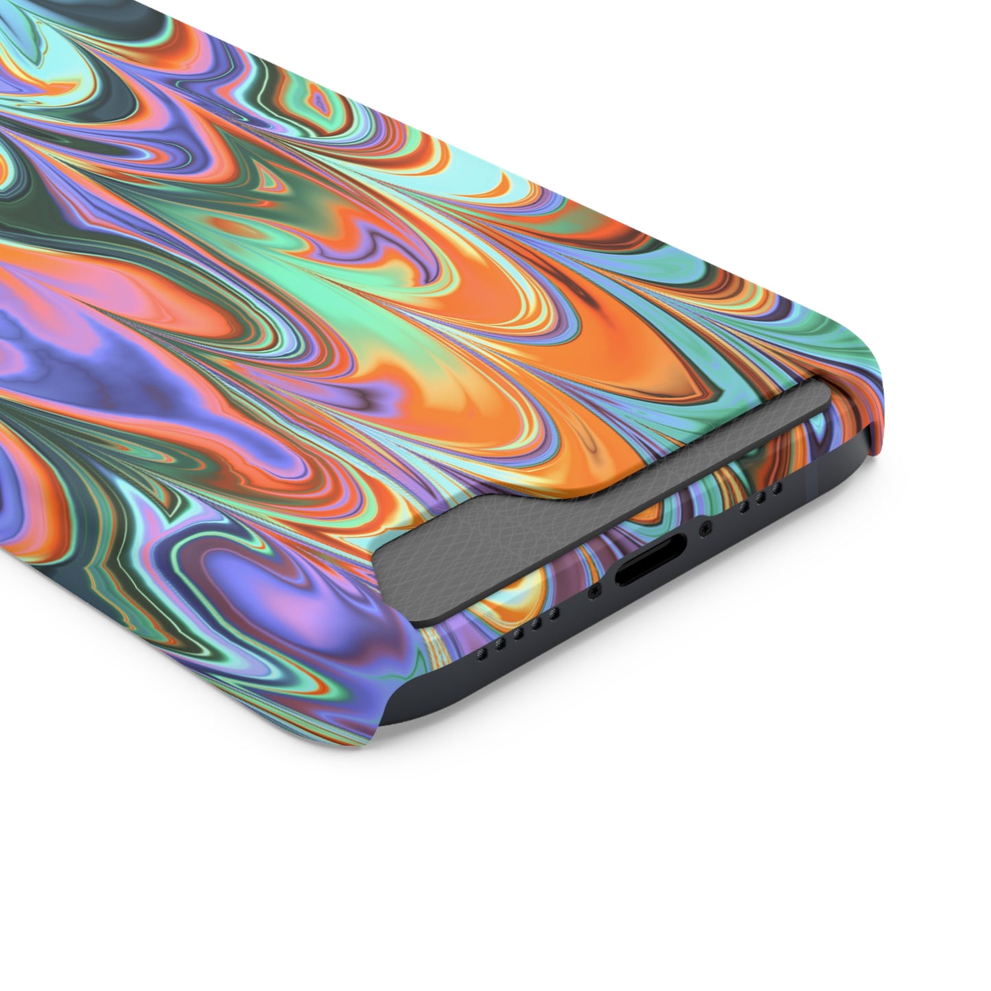 Psychedelic Phone Case With Card Holder